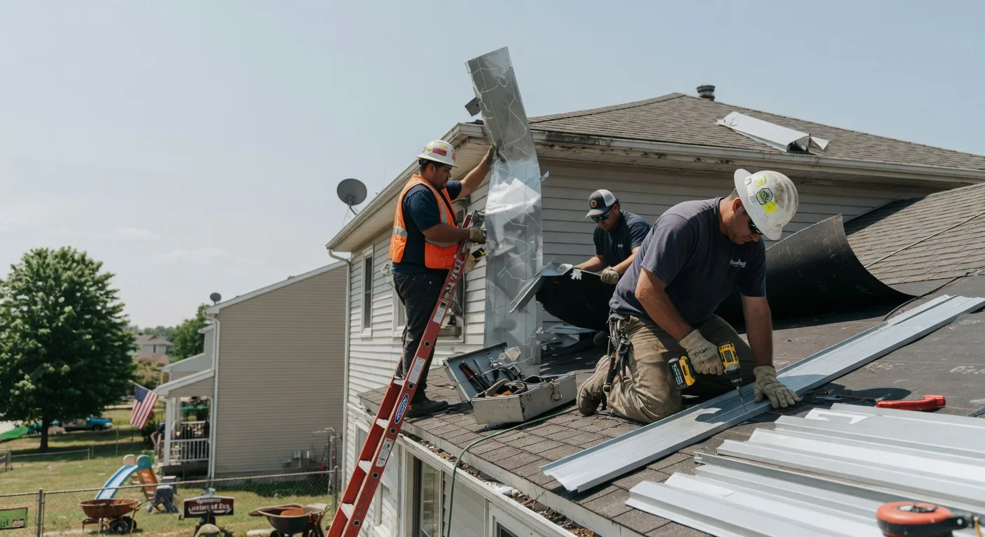 Storm Damage Metal Roof Repair in Smoketown, PA